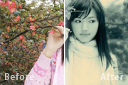 Photoshop把照片制作成泛黄色陈旧的老照片效果