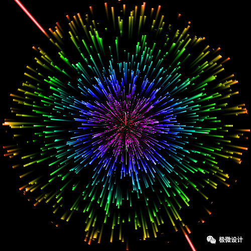 Photoshop制作炫丽多彩的烟花效果图