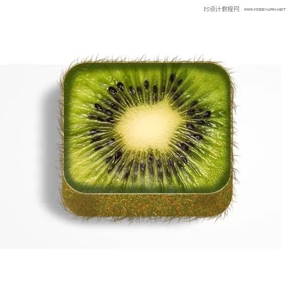 Photoshop设计猕猴桃风格的APP图标