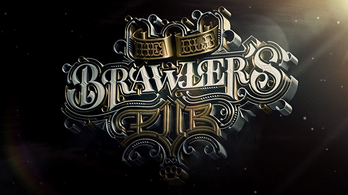 华丽大气的黄金立体字设计欣赏