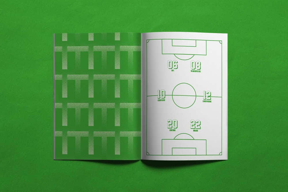 简约Top Corner足球杂志版式设计欣赏