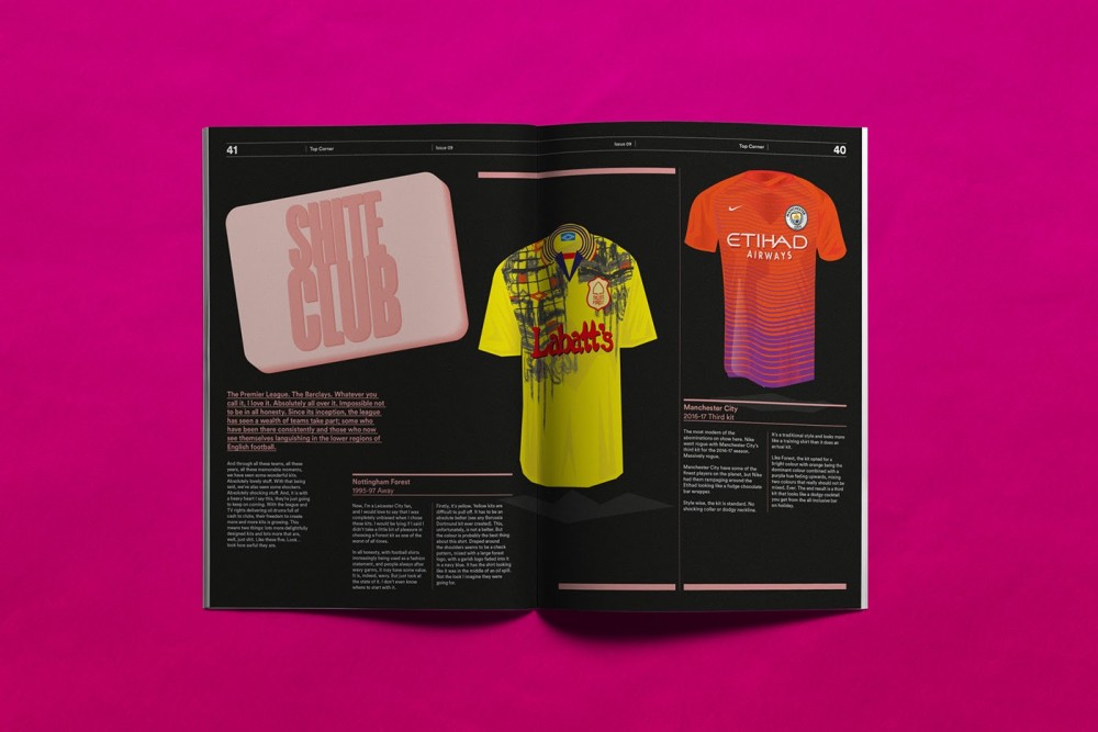 简约Top Corner足球杂志版式设计欣赏