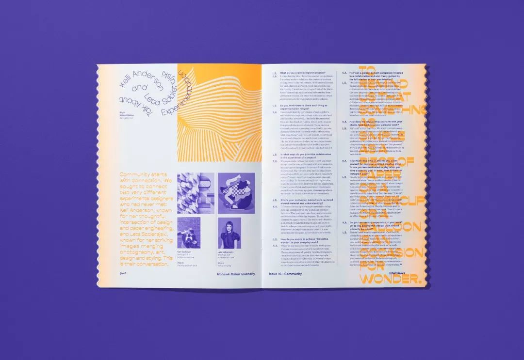 纸张生产商Mohawk期刊版面设计欣赏