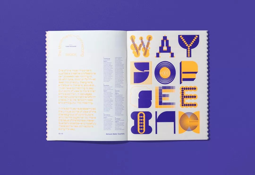 纸张生产商Mohawk期刊版面设计欣赏