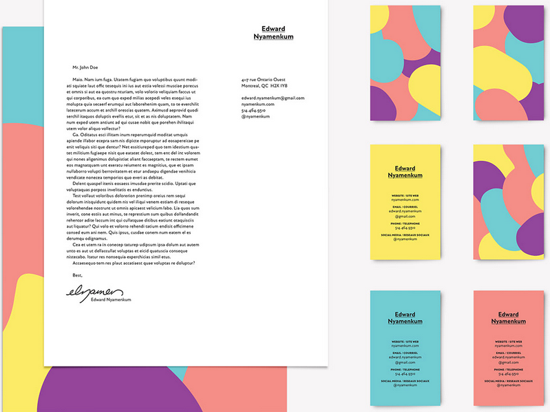 10款简约大气的男士名片设计欣赏