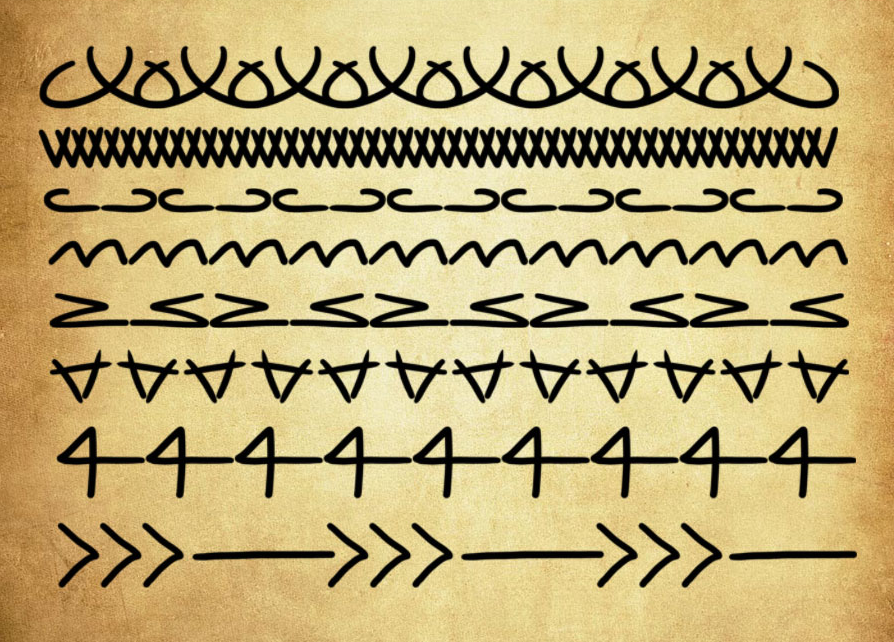 线条状分隔线PS笔刷