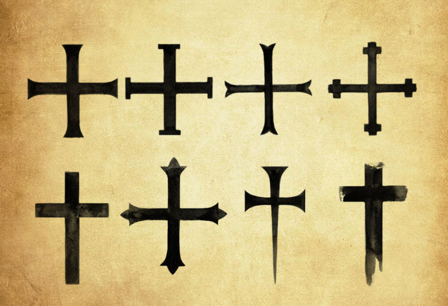 高清晰十字架笔刷