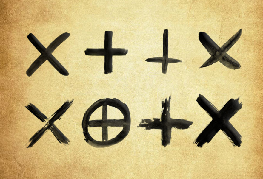 水彩涂抹符号PS笔刷