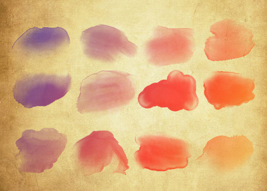 水彩笔融涂抹PS笔刷