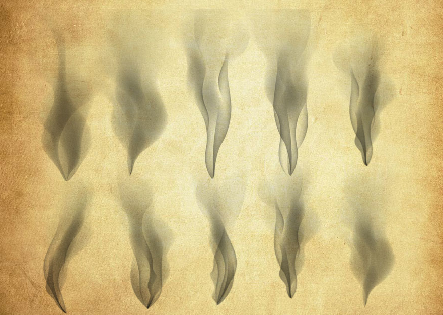 创意的烟雾PS笔刷