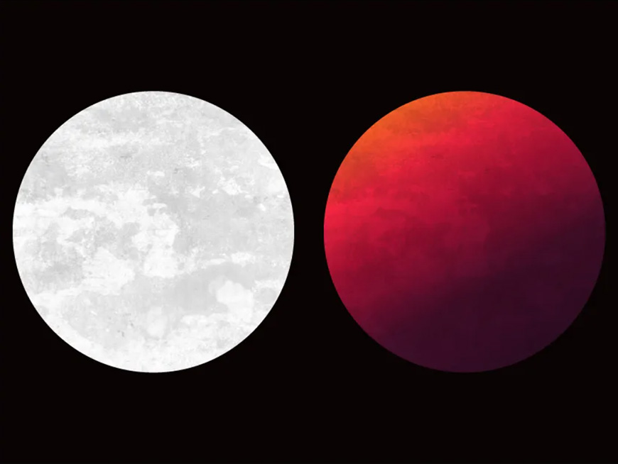 Illustrator绘制复古磨砂风格的星球