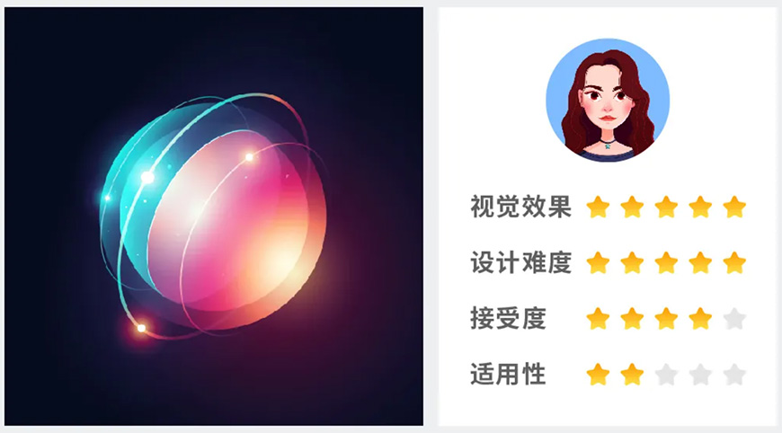 Illustrator绘制时尚立体效果的星球插画