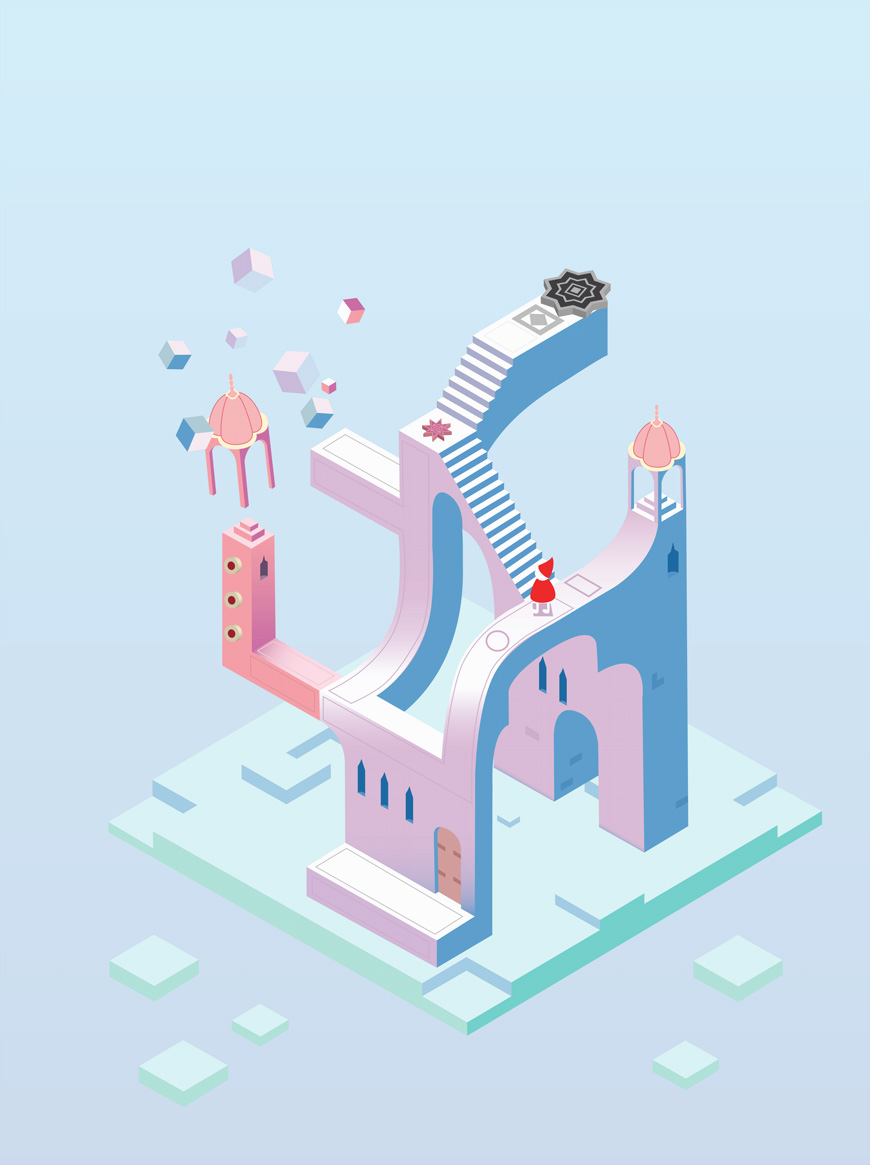 Illustrator绘制2.5D风格创意建筑插画