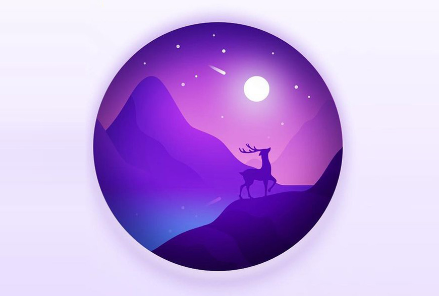 Illustrator绘制紫色风格的时尚插画教程