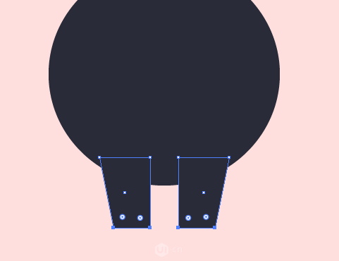 Illustrator绘制卡通风格的大熊猫