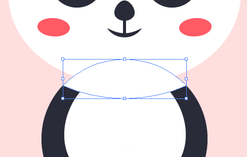 Illustrator绘制卡通风格的大熊猫