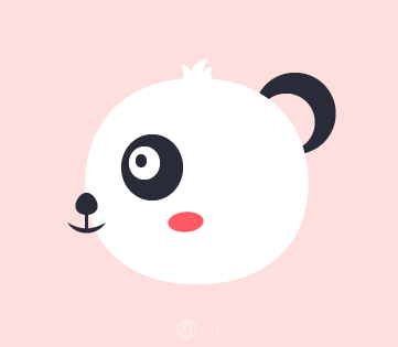 Illustrator绘制卡通风格的大熊猫