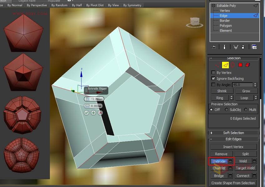 3DXMAX制作欧式古典风格的雕花建模