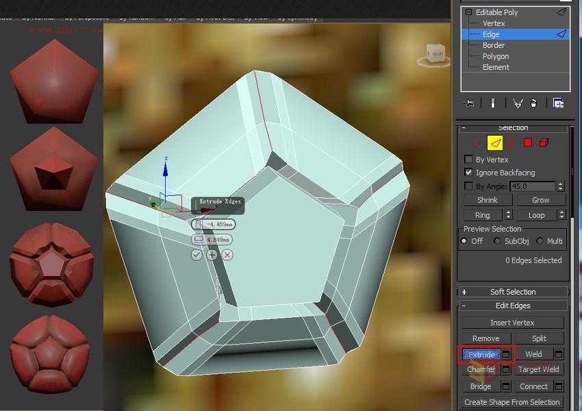 3DXMAX制作欧式古典风格的雕花建模