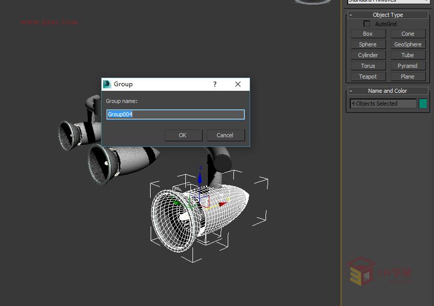 3DSMAX使用注视控制器绑定灯光特效