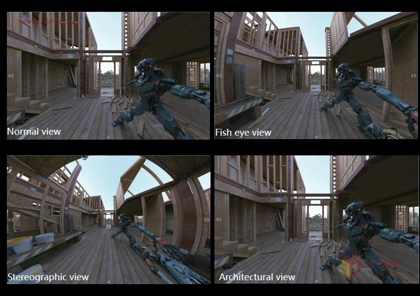 3DSMAX为VR设备制作立体交互图像效果