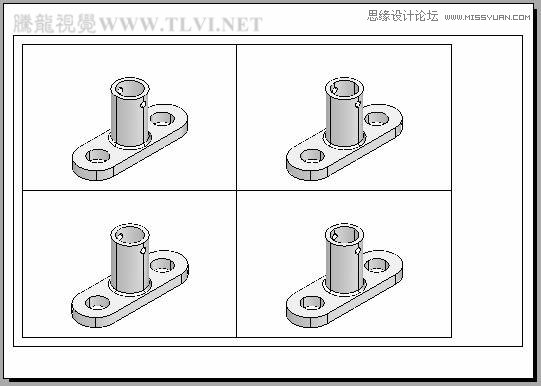 AutoCAD实例教程：中并列视口的打印输出