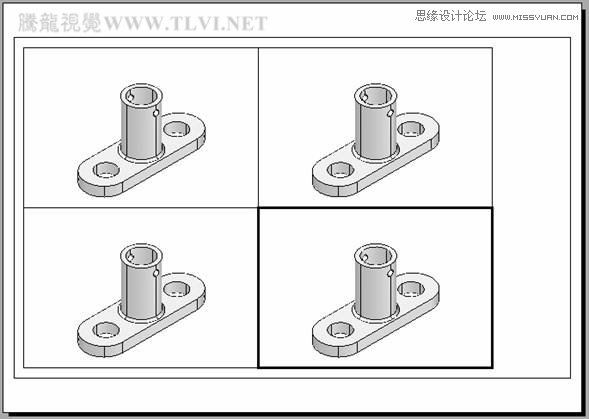 AutoCAD实例教程：中并列视口的打印输出