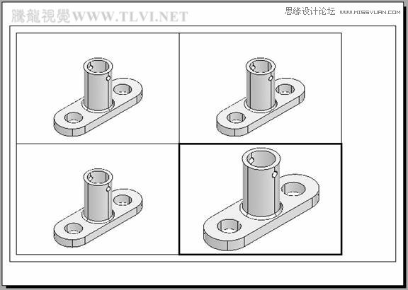 AutoCAD实例教程：中并列视口的打印输出