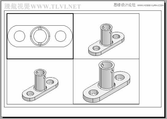 AutoCAD实例教程：中并列视口的打印输出