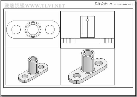AutoCAD实例教程：中并列视口的打印输出