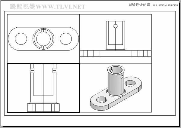 AutoCAD实例教程：中并列视口的打印输出