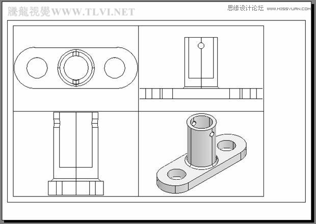 AutoCAD实例教程：中并列视口的打印输出