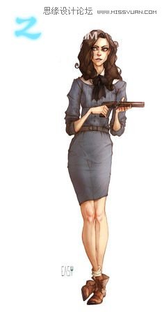 MAYA结合ZBRUSH制作美女杀手CG人物