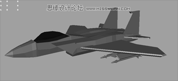 MAYA建模教程:F15战斗机建模