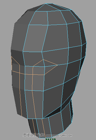 Maya建模教程:人头建模的详细教程