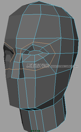 Maya建模教程:人头建模的详细教程