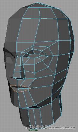 Maya建模教程:人头建模的详细教程