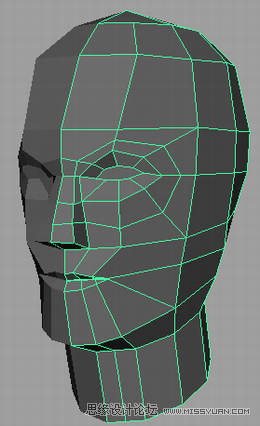 Maya建模教程:人头建模的详细教程