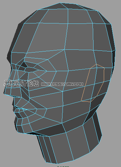 Maya建模教程:人头建模的详细教程
