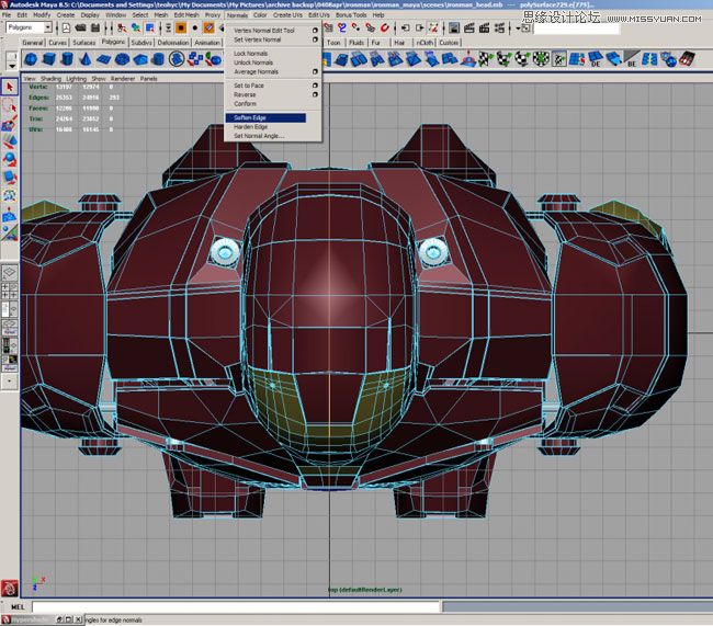 Maya建模教程:打造超级英雄钢铁侠