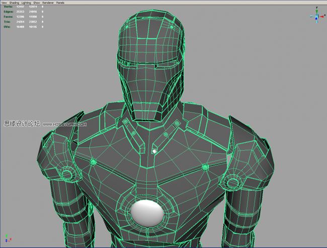 Maya建模教程:打造超级英雄钢铁侠