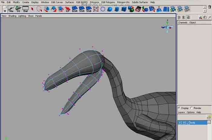 Maya建模教程:制作真实的恐龙