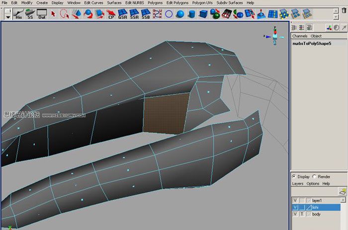 Maya建模教程:制作真实的恐龙