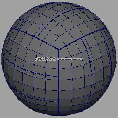 Maya建模教程:如何创建一个排球模型