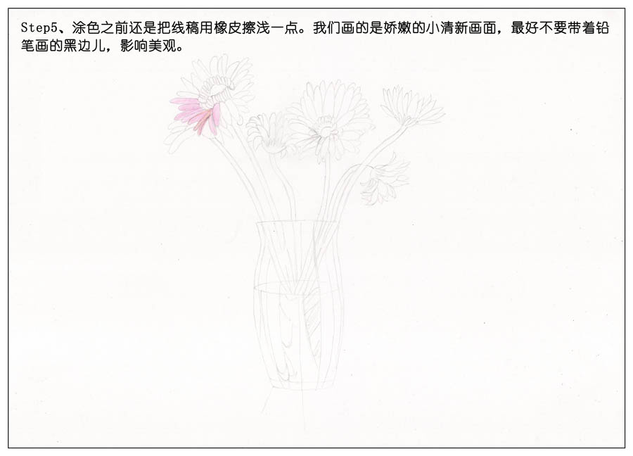 手绘玻璃瓶和唯美插画作品