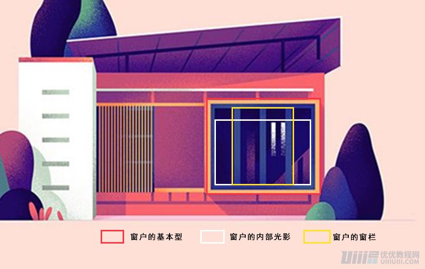 Illustrator绘制扁平化风格的建筑图