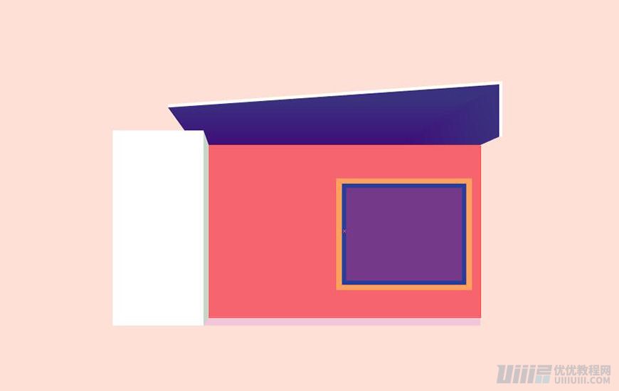 Illustrator绘制扁平化风格的建筑图