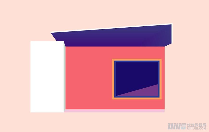 Illustrator绘制扁平化风格的建筑图