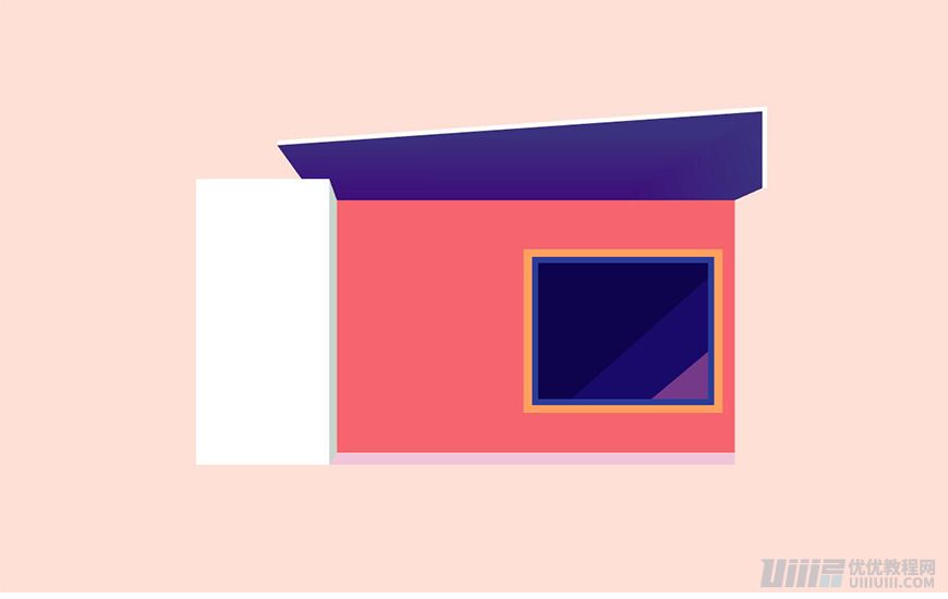 Illustrator绘制扁平化风格的建筑图