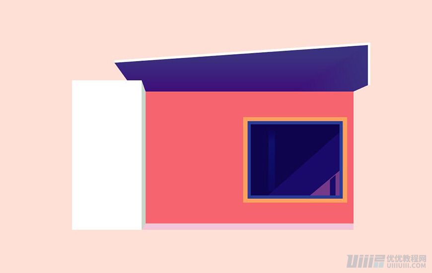 Illustrator绘制扁平化风格的建筑图